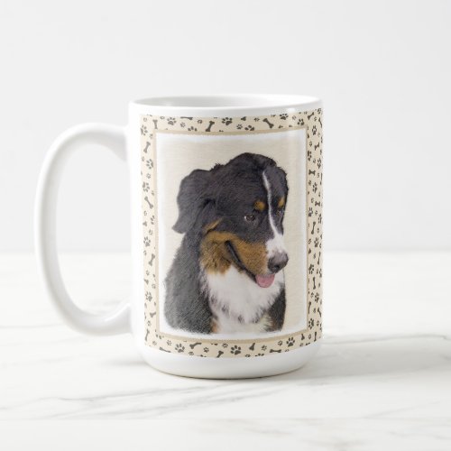 Bernese Mountain Dog Painting _ Original Dog Art Coffee Mug