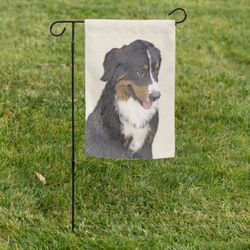 Bernese Mountain Dog Painting _ Original Dog Art Garden Flag