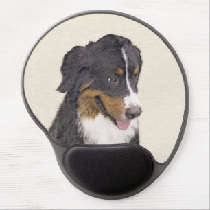 Bernese Mountain Dog Painting - Original Dog Art Gel Mouse Pad