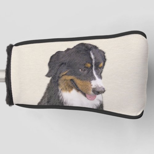 Bernese Mountain Dog Painting _ Original Dog Art Golf Head Cover