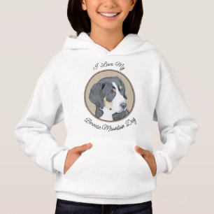 Bernese Mountain Dog Painting - Original Dog Art Hoodie
