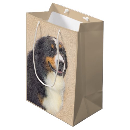 Bernese Mountain Dog Painting _ Original Dog Art Medium Gift Bag