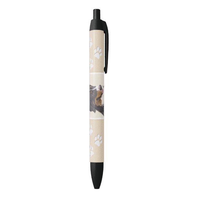 Bernese Mountain Dog Painting - Original Dog Art Pen (Bottom (Vertical))