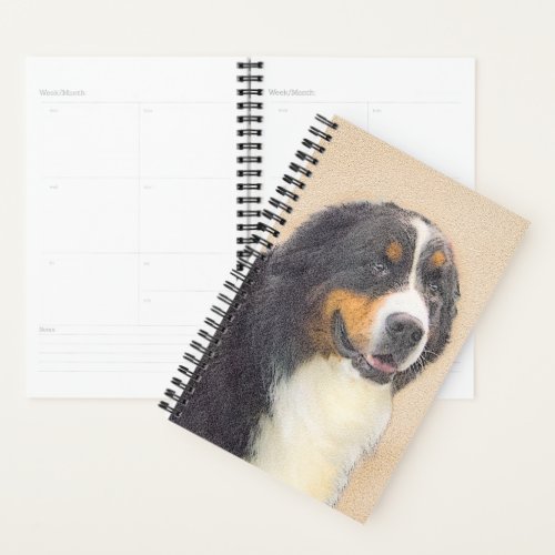 Bernese Mountain Dog Painting _ Original Dog Art Planner