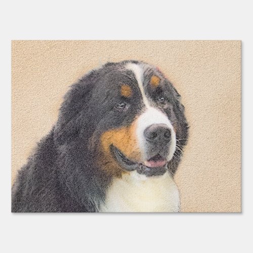 Bernese Mountain Dog Painting _ Original Dog Art Sign