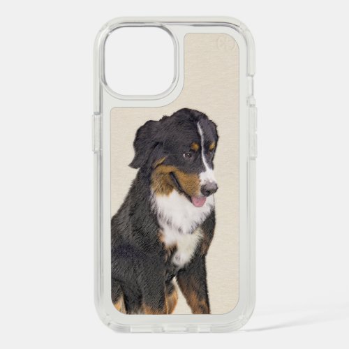 Bernese Mountain Dog Painting _ Original Dog Art iPhone 15 Case
