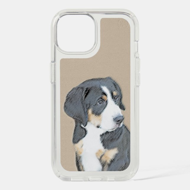 Bernese Mountain Dog Painting - Original Dog Art Speck iPhone Case (Front)