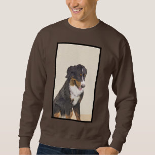 Bernese Mountain Dog Painting - Original Dog Art Sweatshirt
