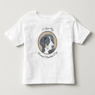 Bernese Mountain Dog Painting - Original Dog Art Toddler T-shirt