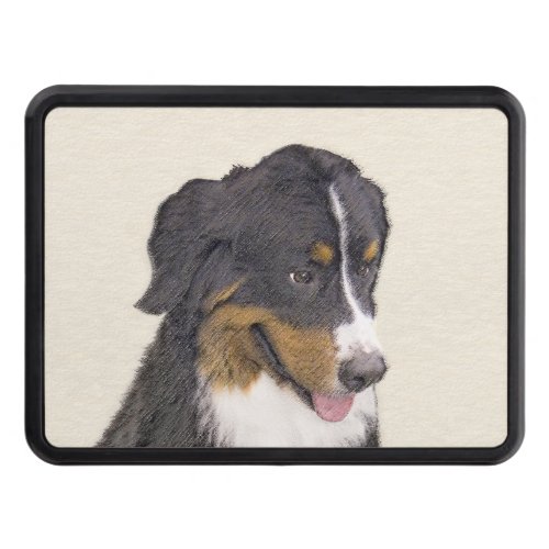 Bernese Mountain Dog Painting _ Original Dog Art Tow Hitch Cover