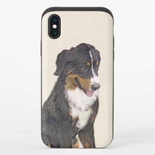 Bernese Mountain Dog Painting - Original Dog Art iPhone X Slider Case