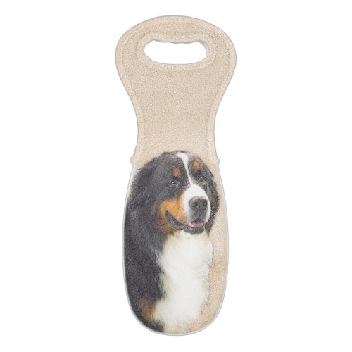 Bernese Mountain Dog Painting _ Original Dog Art Wine Bag