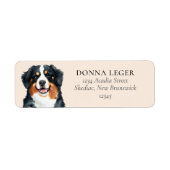 Bernese Mountain Dog Personalized Address Label (Front)