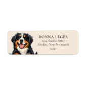 Bernese Mountain Dog Personalized Address Label (Front)