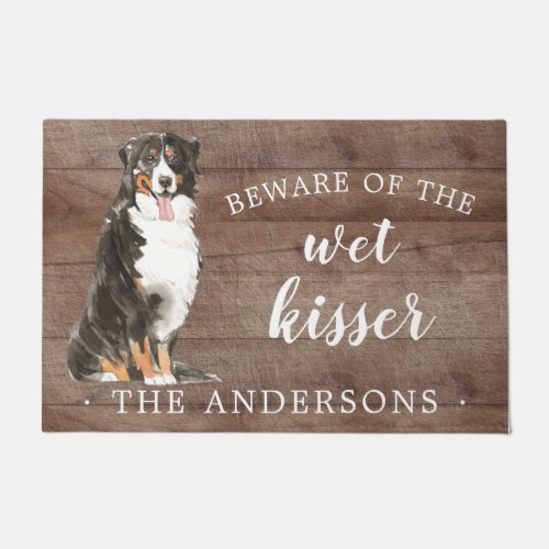 Bernese Mountain Dog Personalized Door Mat