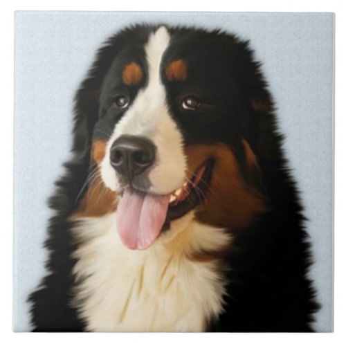 BERNESE MOUNTAIN DOG Pet Love Best Friend Ceramic Tile