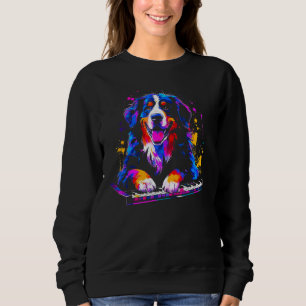 Bernese Mountain Dog Pianist Sweatshirt