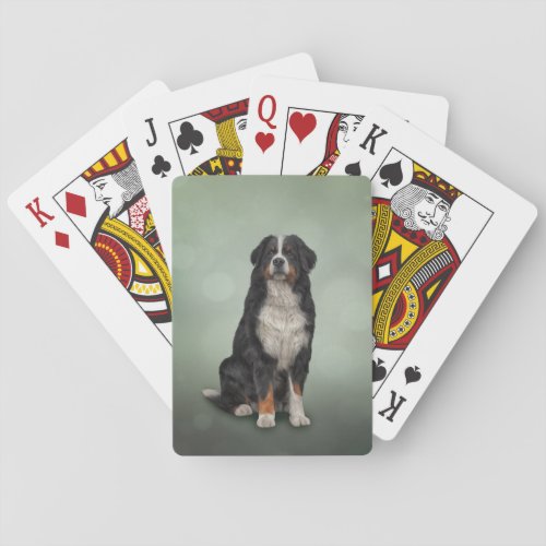 Bernese Mountain Dog Poker Cards