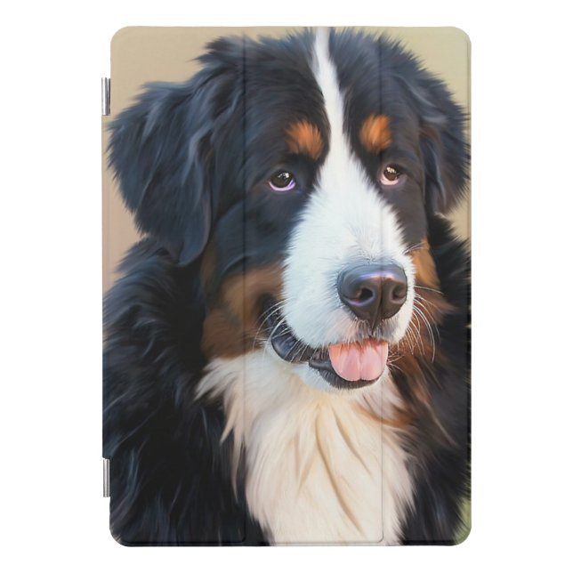 Bernese Mountain Dog Portrait iPad Pro Cover (Front)