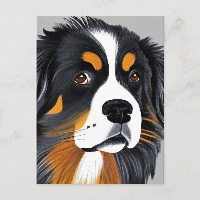 Bernese Mountain Dog Postcard (Front)
