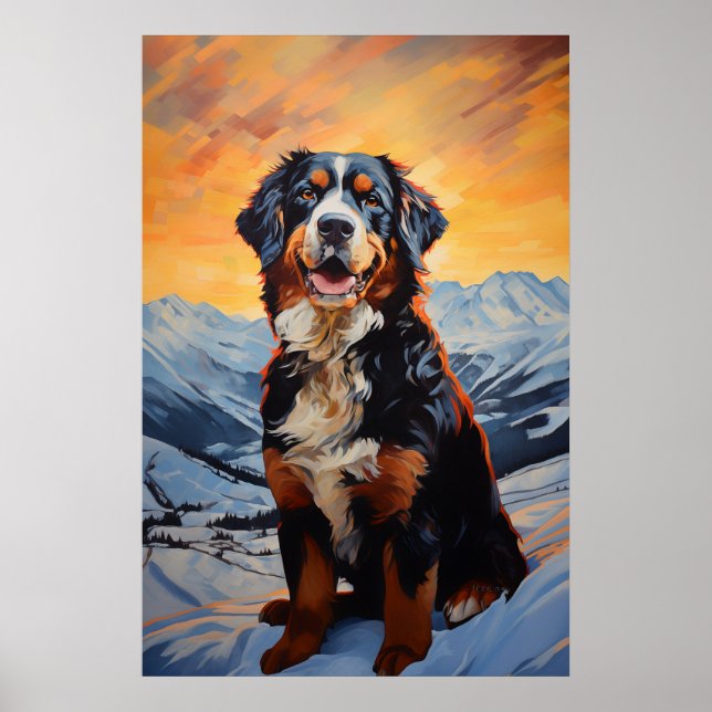 Bernese Mountain Dog Poster (Front)