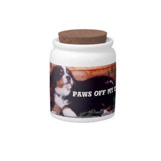 bernese mountain dog puppy candy/bicuit jar