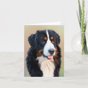 Bernese Mountain Dog Puppy Dog Note Card