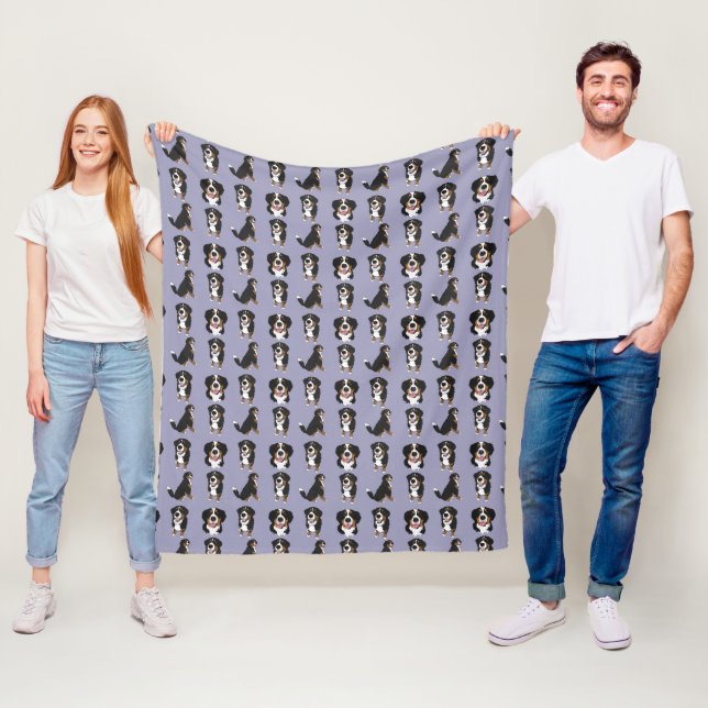 Bernese Mountain Dog Puppy  Fleece Blanket (In Situ)