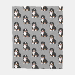 Bernese Mountain Dog Puppy Fleece Blanket
