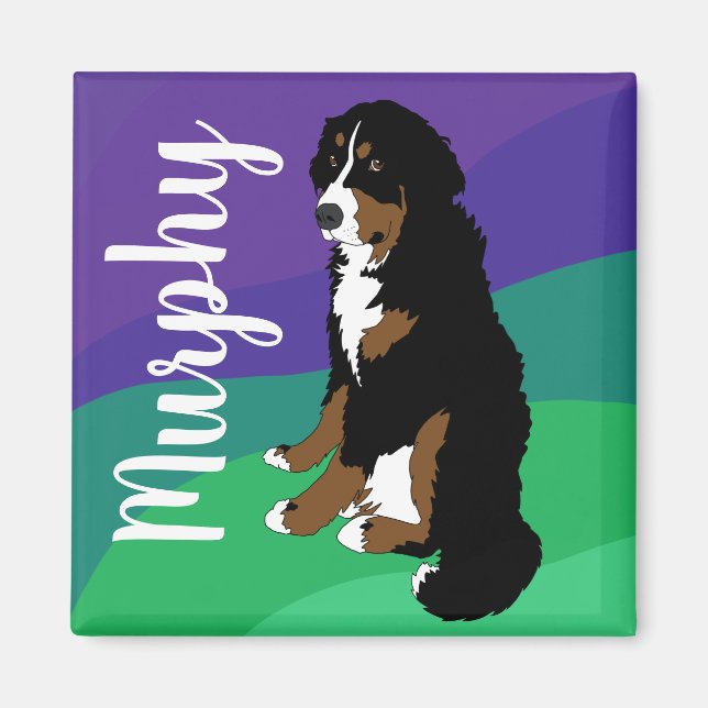 Bernese Mountain Dog Puppy Magnet (Front)