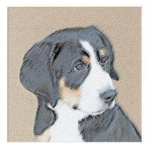 Bernese Mountain Dog Puppy Painting - Original Art