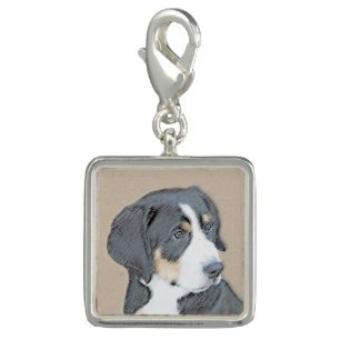 Bernese Mountain Dog Puppy Painting - Original Art Charm