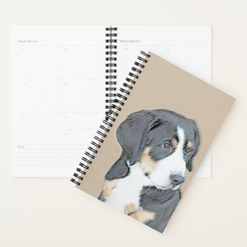 Bernese Mountain Dog Puppy Painting _ Original Art Planner