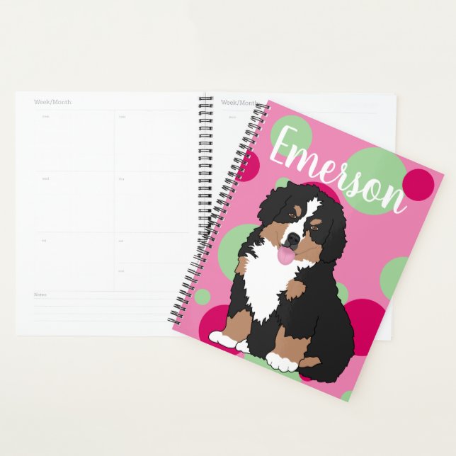 Bernese Mountain Dog Puppy  Planner (Display)