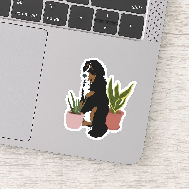 Bernese Mountain Dog Puppy Sticker (Detail)