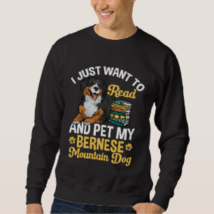 Bernese Mountain Dog Read Books Sweatshirt