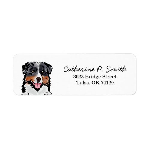 Bernese Mountain Dog Return Address Label