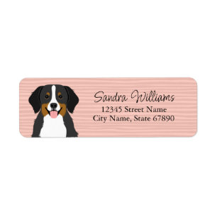 Bernese Mountain Dog Return Address Labels