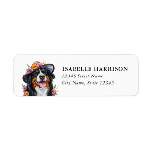 Bernese Mountain Dog Return Address Labels
