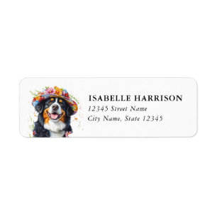 Bernese Mountain Dog Return Address Labels