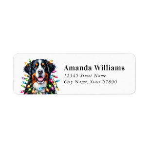 Bernese Mountain Dog Return Address Labels