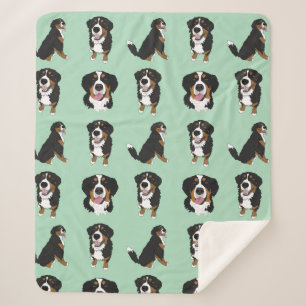 Bernese Mountain Dog Sherpa Blanket