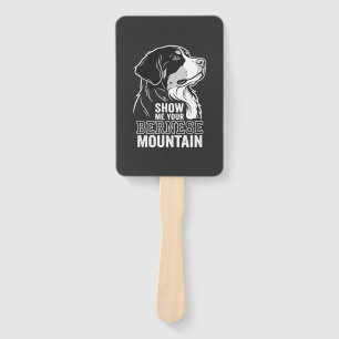 Bernese Mountain Dog Show Me Your Hand Fan