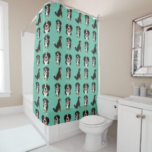 Bernese Mountain Dog Shower Curtain