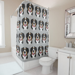 Bernese Mountain Dog Shower Curtain