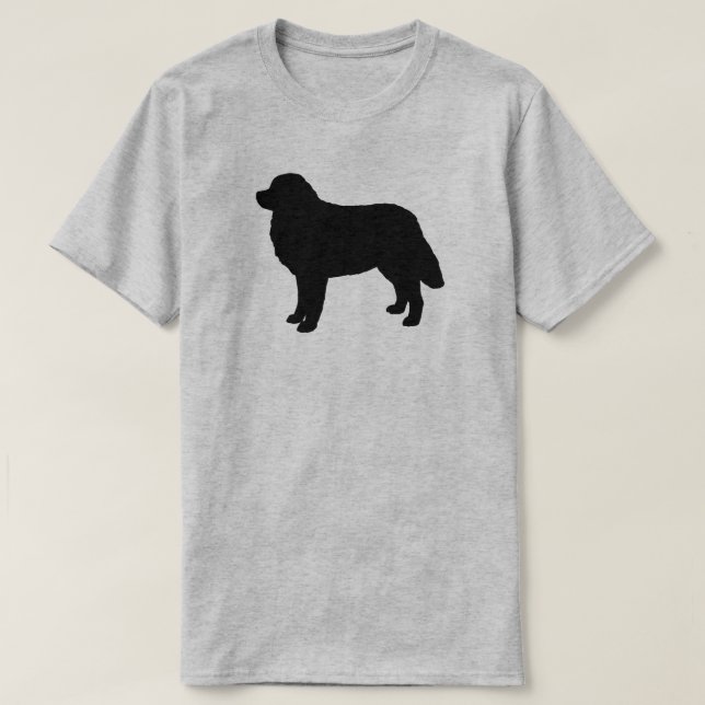 Bernese Mountain Dog Silhouette Berner Lover's T-Shirt (Design Front)