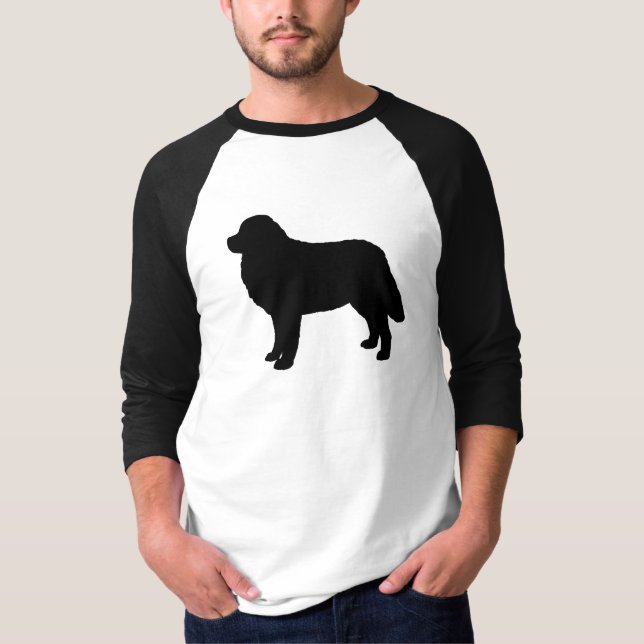 Bernese Mountain Dog Silhouette Berner Lover's T-Shirt (Front)