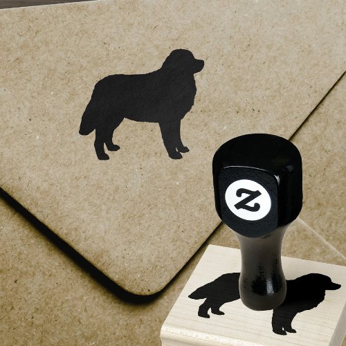 Bernese Mountain Dog Silhouette Rubber Stamp