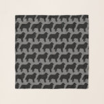 Bernese Mountain Dog Silhouettes Pattern Scarf<br><div class="desc">Berner Lover's Scarf</div>