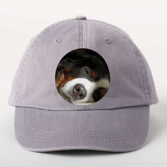 bernese mountain dog sleeping patch (On Headwear)